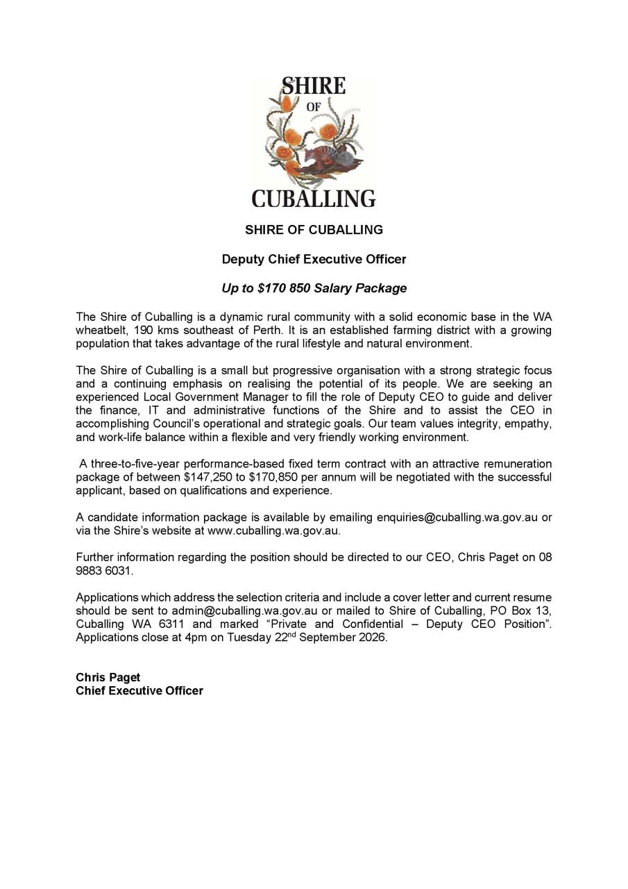 Positions Vacant