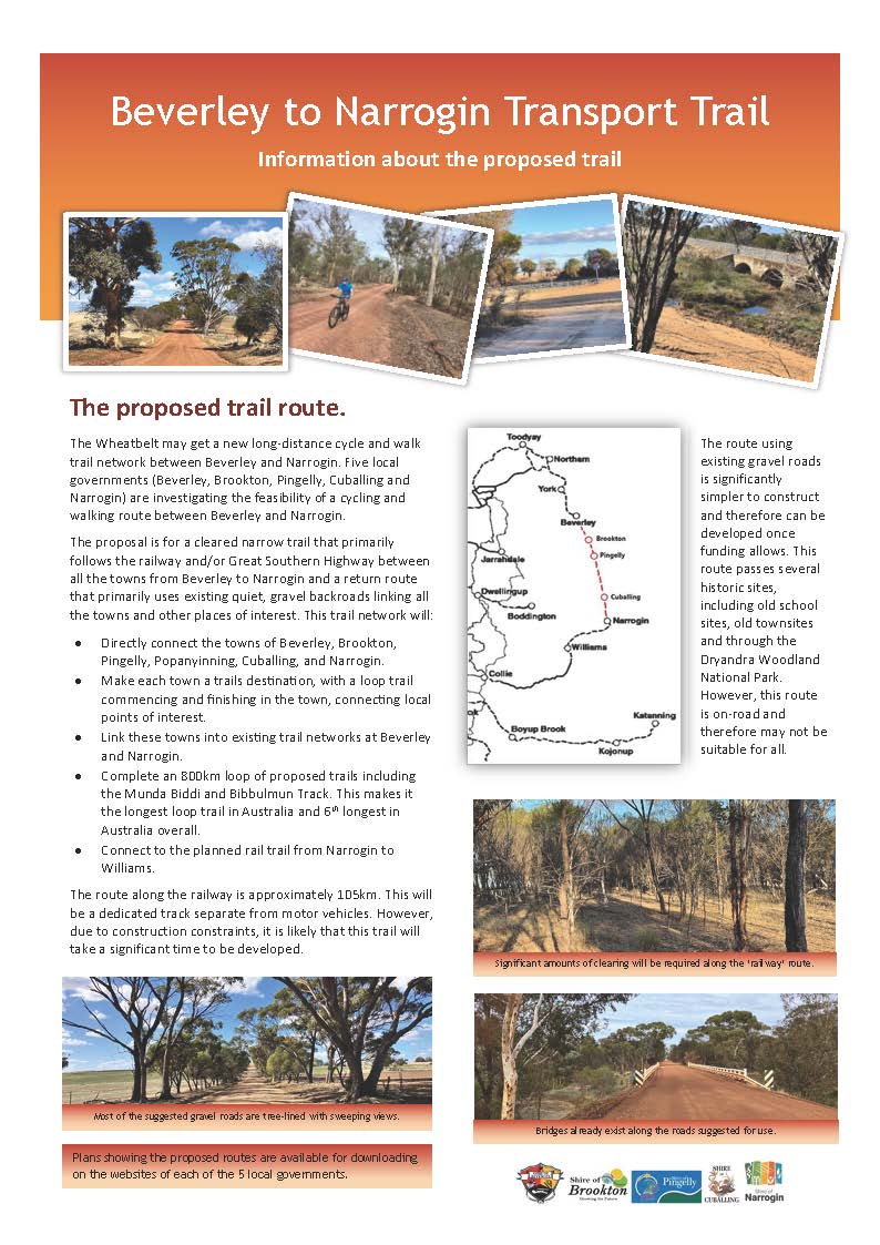 Proposed Long-Distance Tourism Trail to Connect 5 Shires